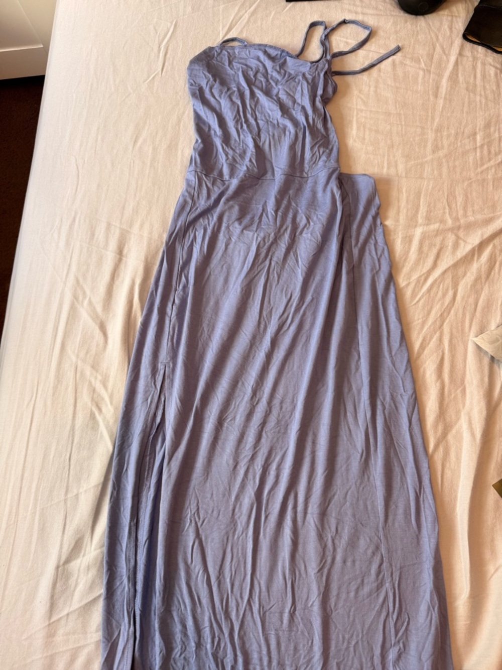 Light blue Maxi Dress with Spaghetti Straps